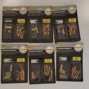 Pro Essentials 60 Second Hanging Kit Picture Hangers 15pc w/ Bubble Level